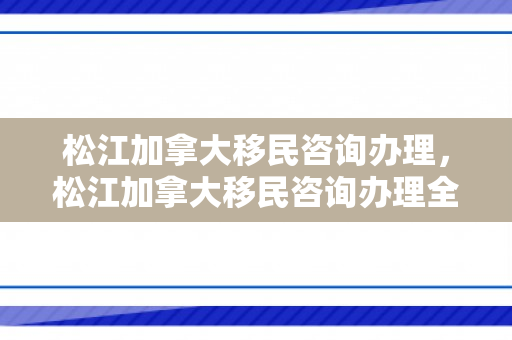 松江加拿大移民咨询办理，松江加拿大移民咨询办理全解析