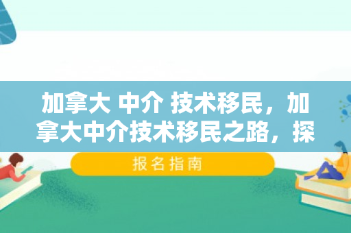 加拿大 中介 技术移民，加拿大中介技术移民之路，探索、机遇与挑战