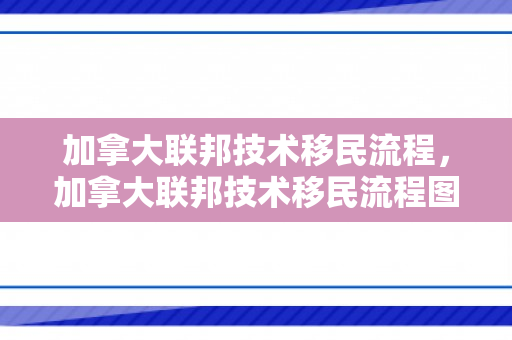 加拿大联邦技术移民流程，加拿大联邦技术移民流程图