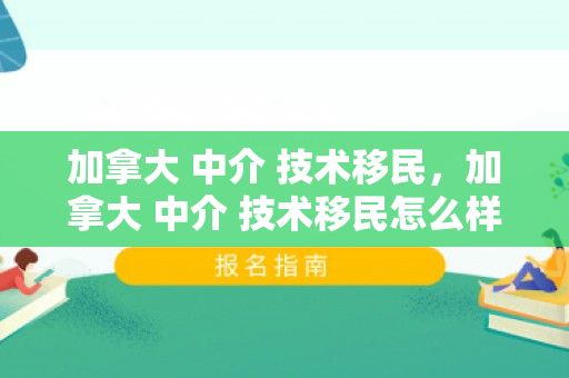 加拿大 中介 技术移民，加拿大 中介 技术移民怎么样