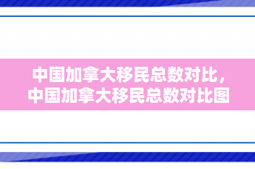 中国加拿大移民总数对比，中国加拿大移民总数对比图
