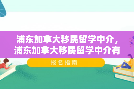 浦东加拿大移民留学中介，浦东加拿大移民留学中介有哪些