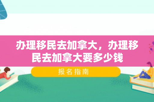 办理移民去加拿大，办理移民去加拿大要多少钱